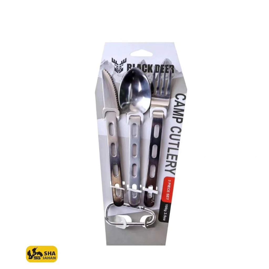 ست قاشق، چنگال و کارد استیل بلک دیر