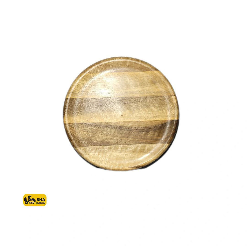 بشقاب چوبی (چوب گردو)