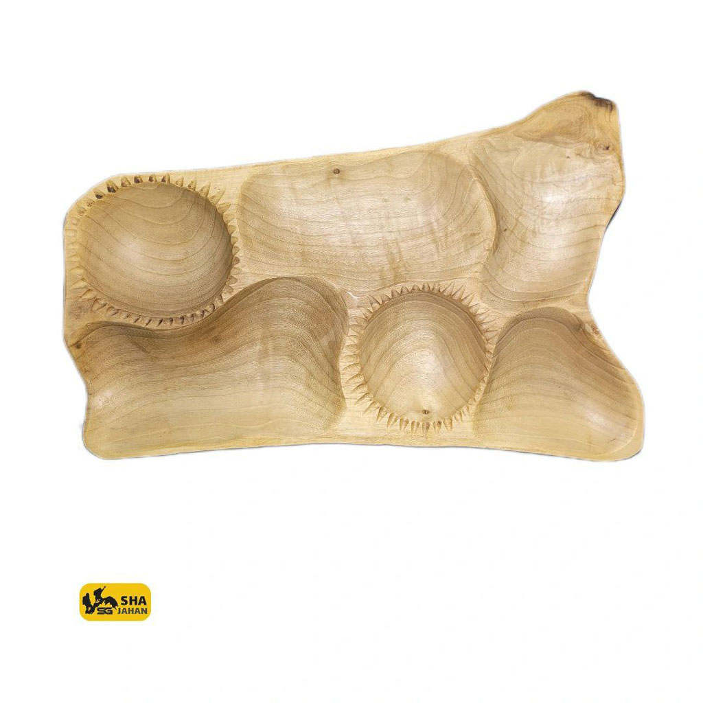 اردو خوری طرح خورشید (چوب گردو) 