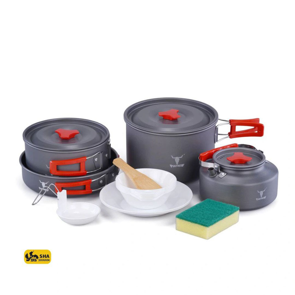 ست ظروف کمپینگ ۴ تکه کله گاوی(پکینیو) مدل SPICE 4