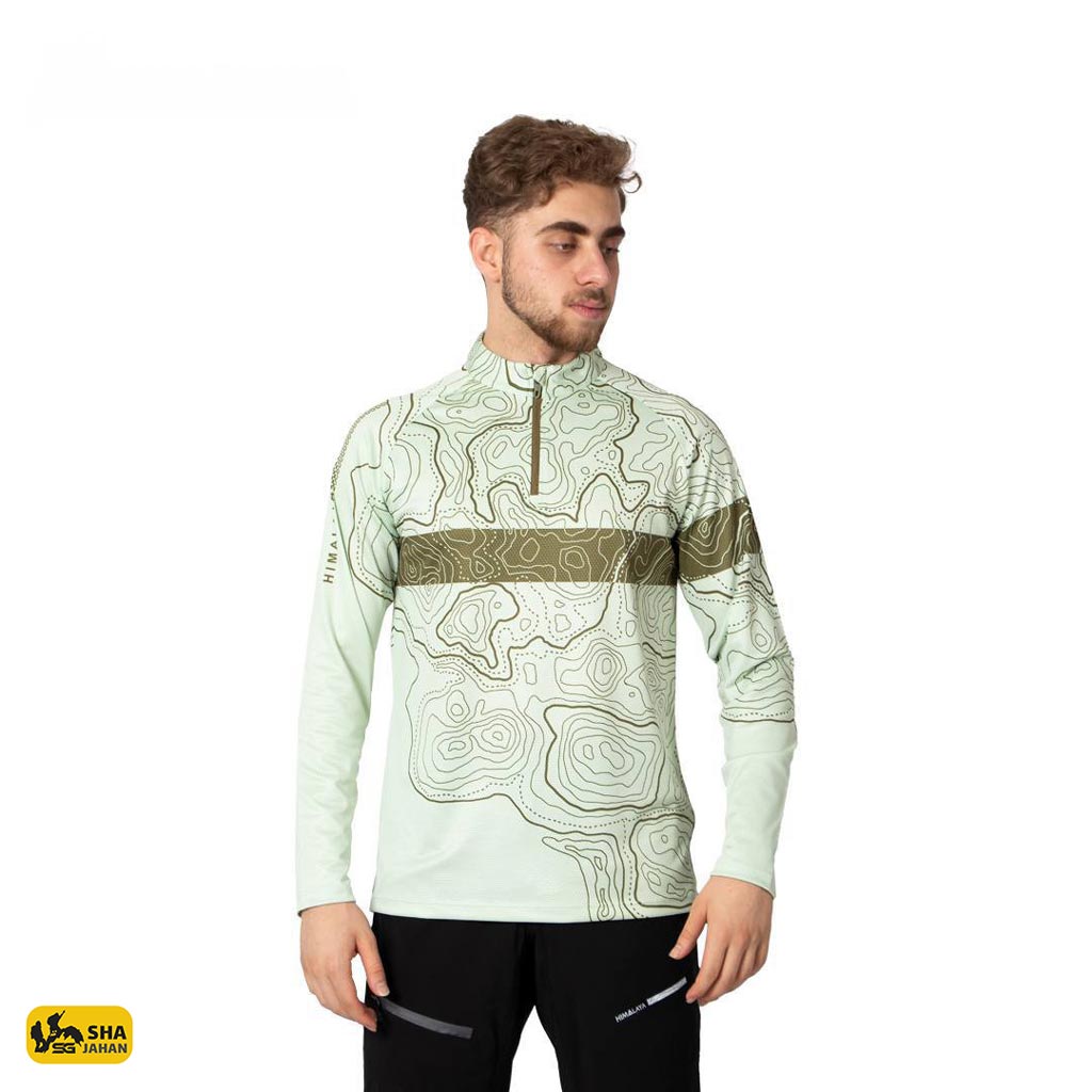 بلوز نیمزیپ توپوگرافی هیمالیا سری Cool Max  کد CM125