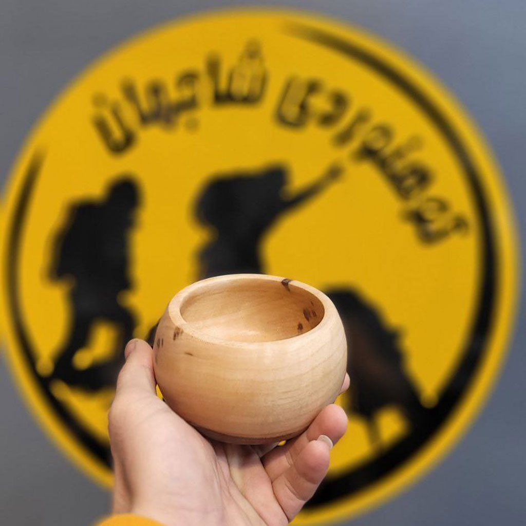 کاسه کوچک چوبی (ماست خوری)