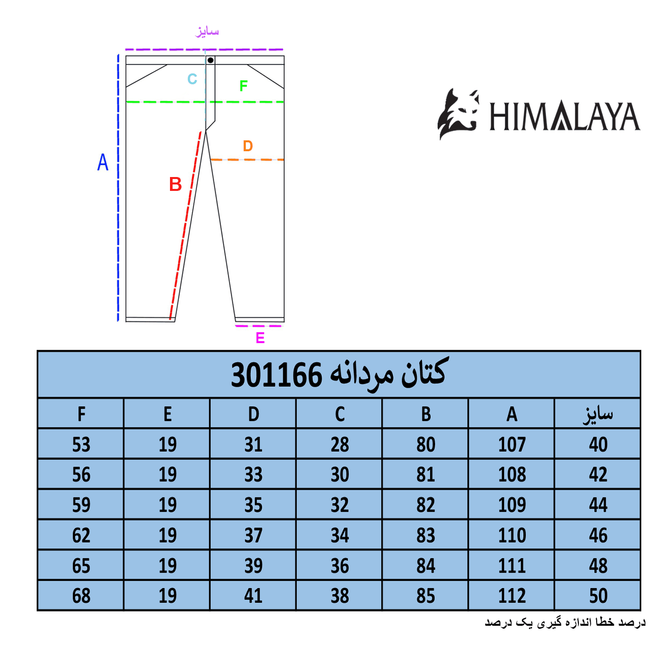 شلوار کتان مردانه HIMALAYA کد 301166