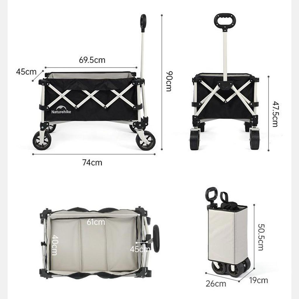 چرخ دستی تاشو نیچرهایک مدل Naturehike CNK2450JJ017