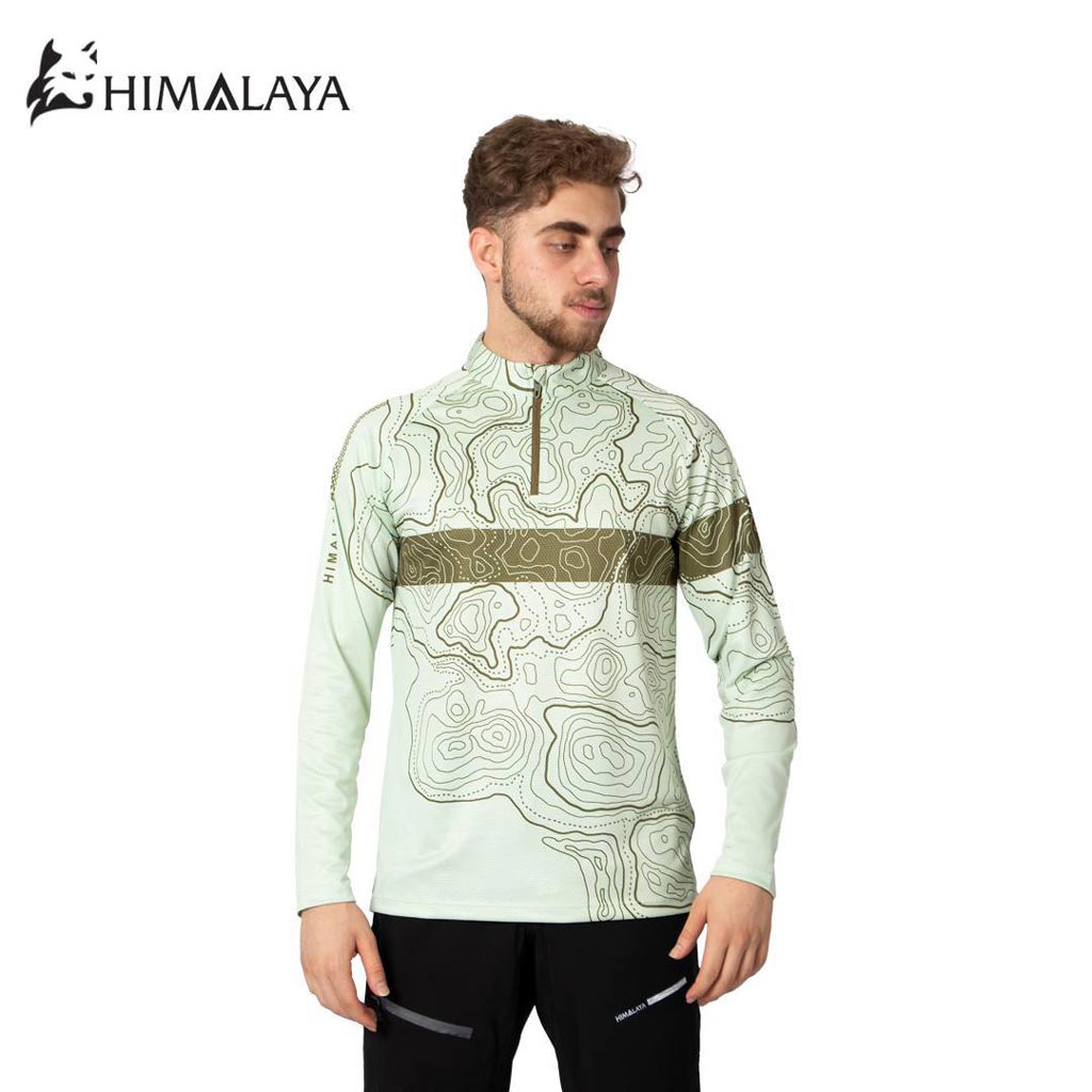 بلوز نیمزیپ توپوگرافی هیمالیا سری Cool Max  کد CM125