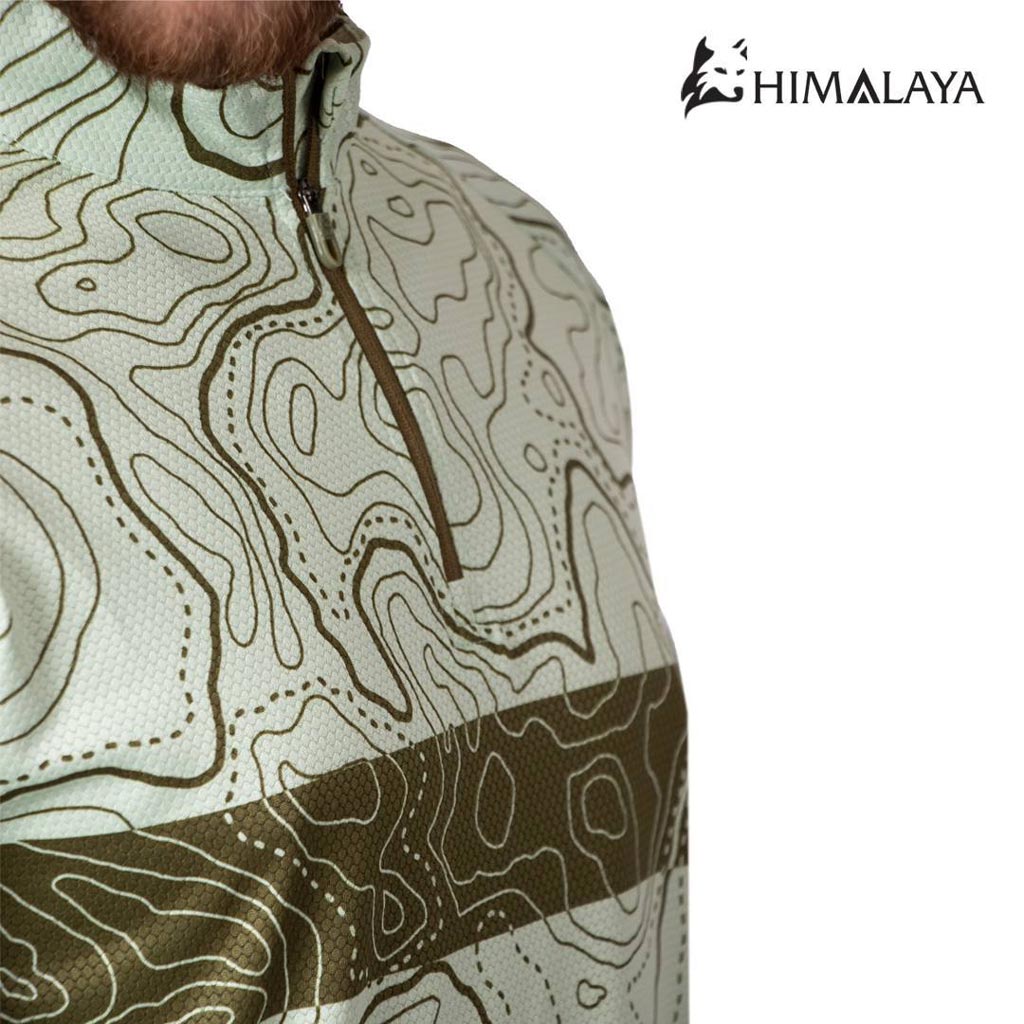 بلوز نیمزیپ توپوگرافی هیمالیا سری Cool Max  کد CM125