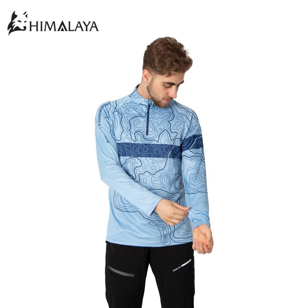 بلوز نیمزیپ توپوگرافی هیمالیا سری Cool Max  کد CM125