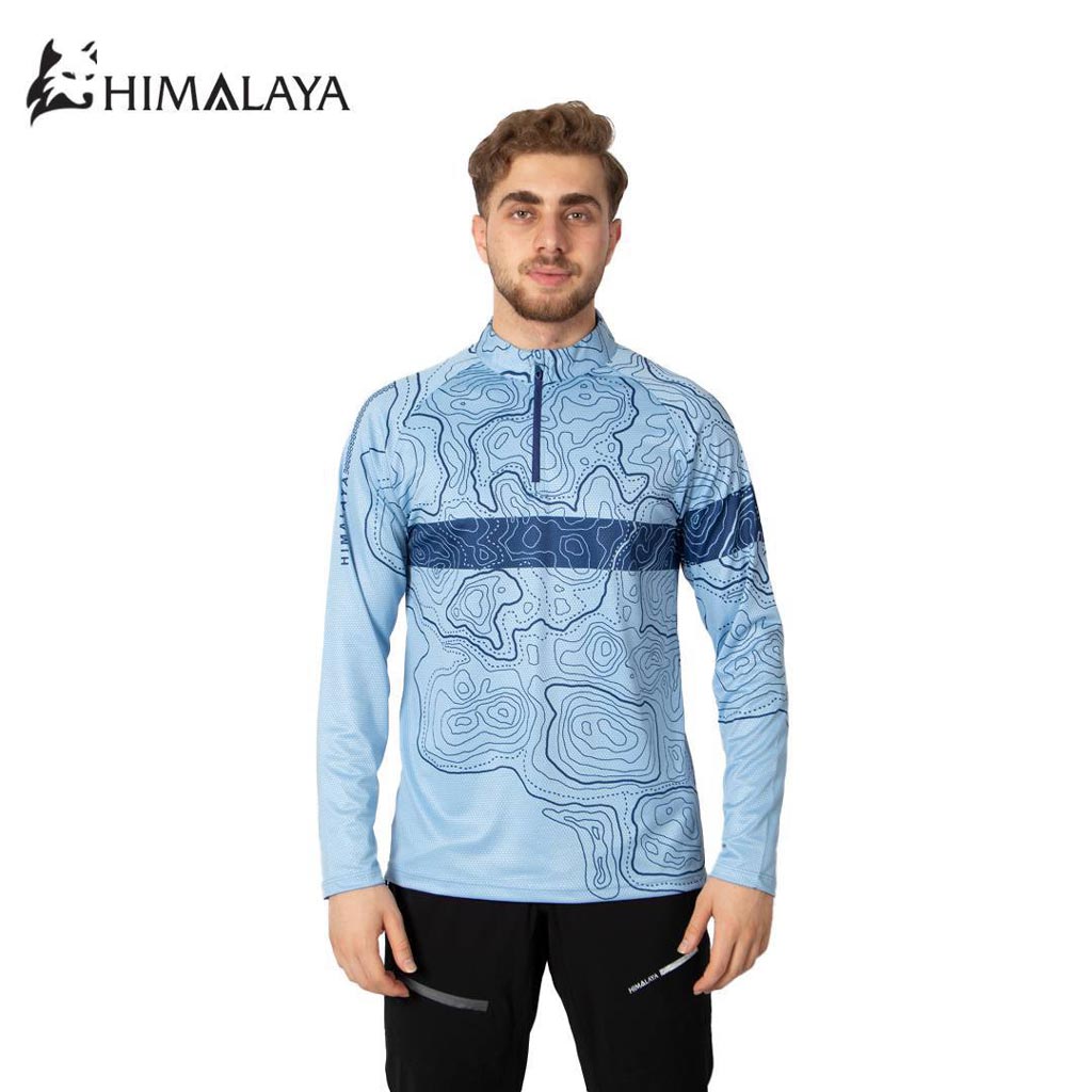 بلوز نیمزیپ توپوگرافی هیمالیا سری Cool Max  کد CM125