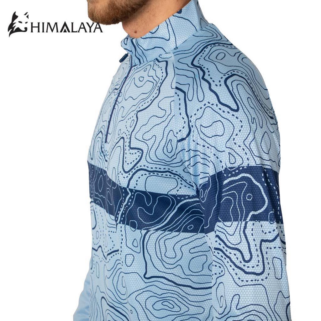 بلوز نیمزیپ توپوگرافی هیمالیا سری Cool Max  کد CM125