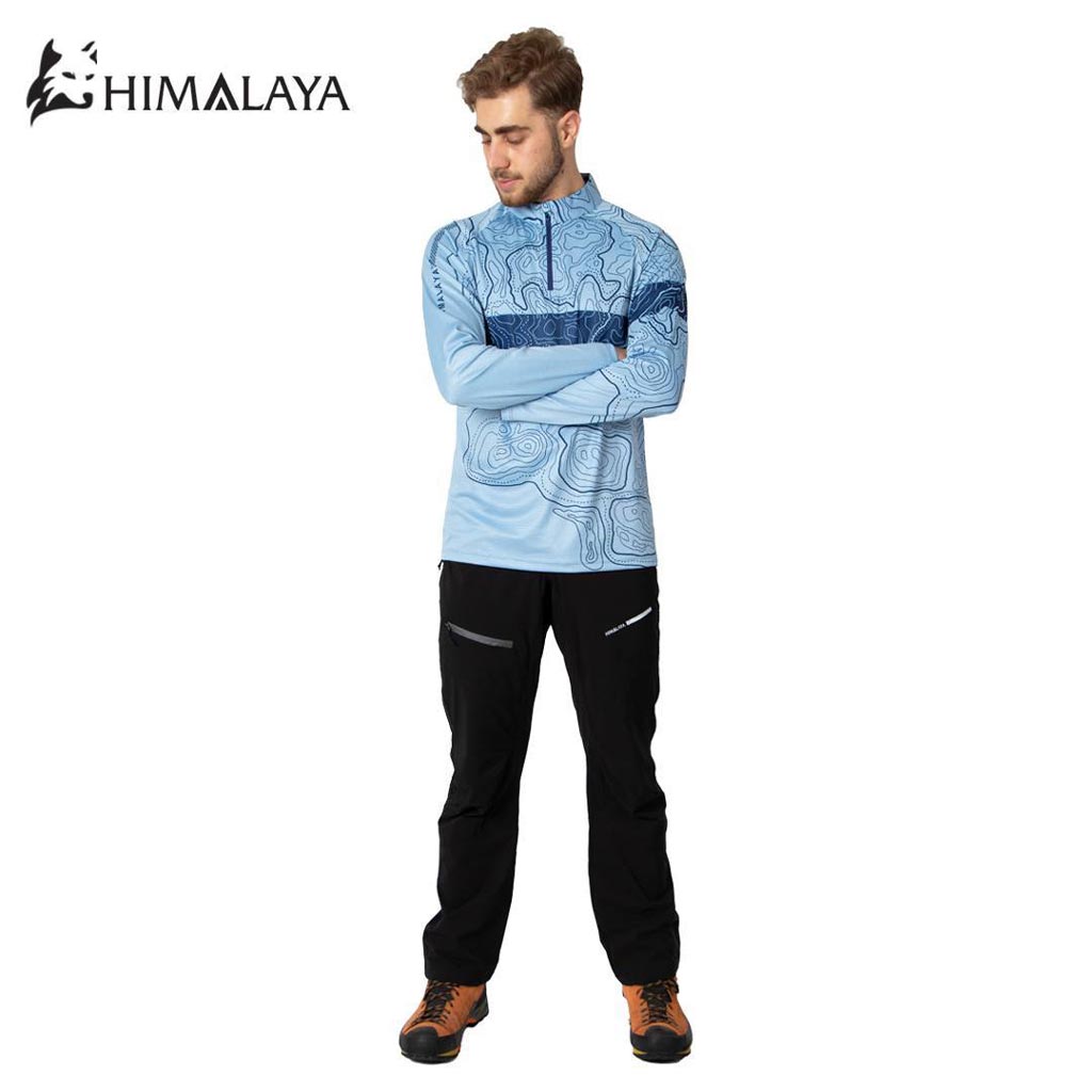 بلوز نیمزیپ توپوگرافی هیمالیا سری Cool Max  کد CM125