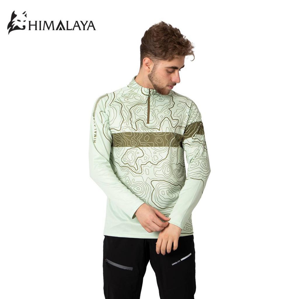 بلوز نیمزیپ توپوگرافی هیمالیا سری Cool Max  کد CM125