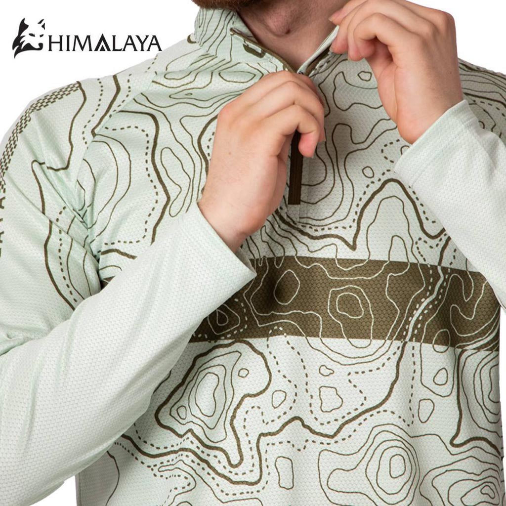 بلوز نیمزیپ توپوگرافی هیمالیا سری Cool Max  کد CM125