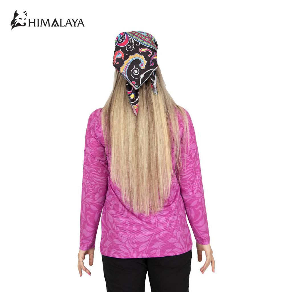 بلوز نیمزیپ دخترانه هیمالیا  طرح FloraWave کد CW36