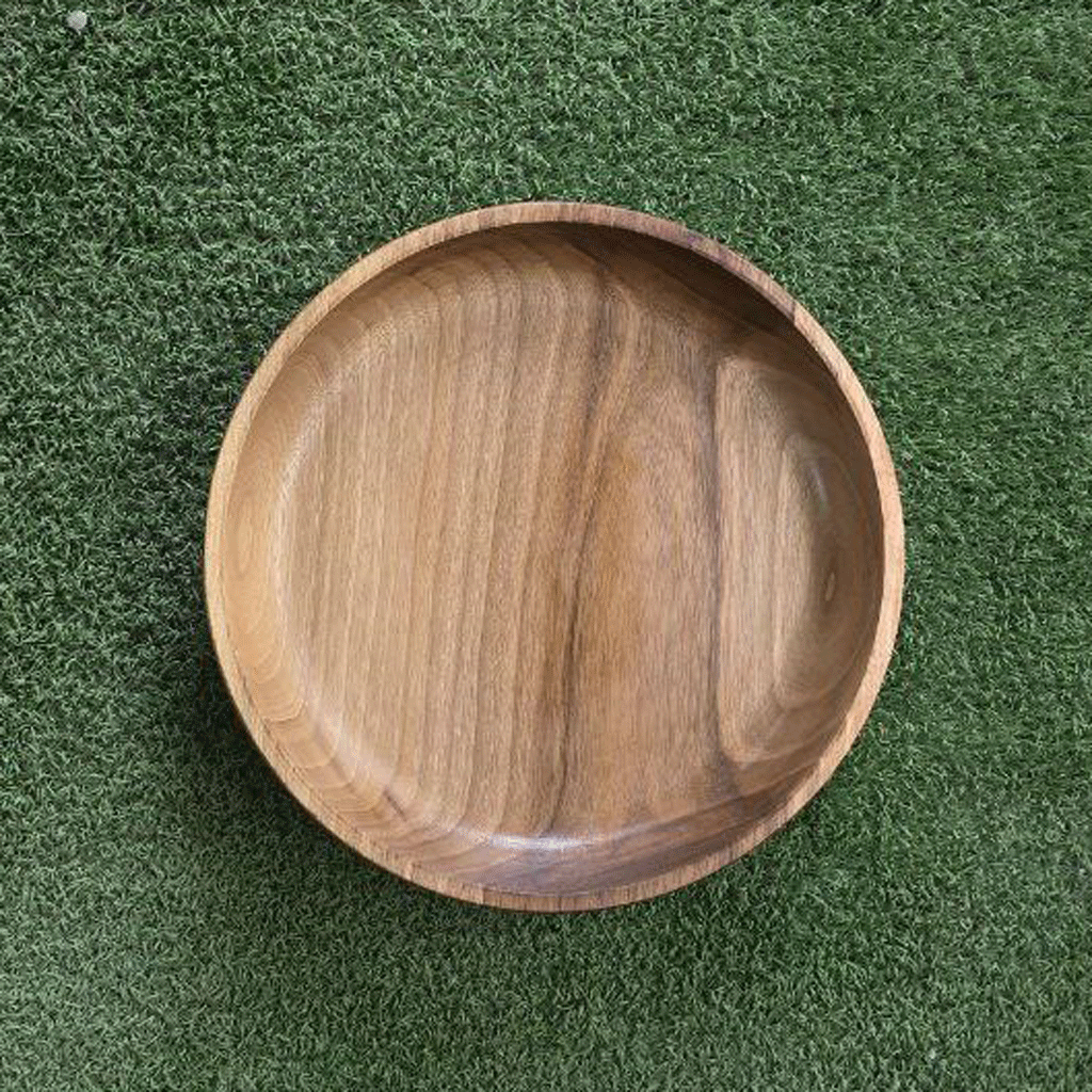 کاسه طرح انگشتی چوب گردو کد 9607