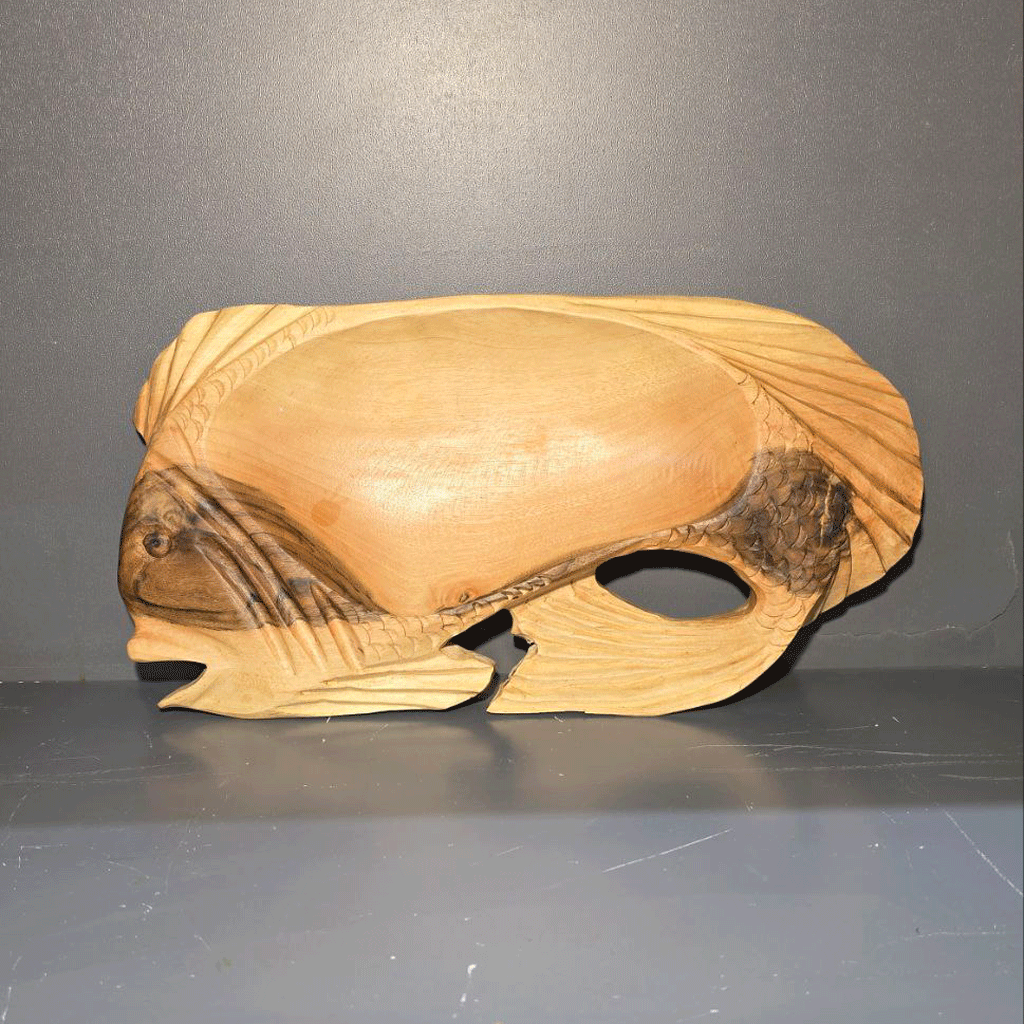 میوه خوری طرح ماهی چوب گردو