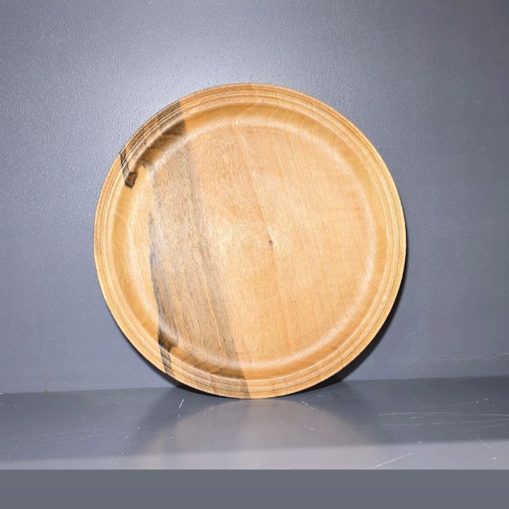 بشقاب طرح خمری چوب گردو