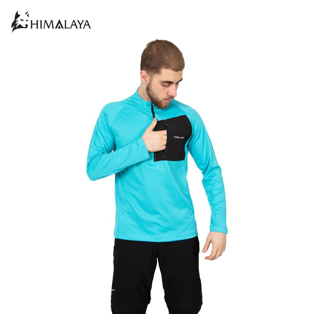 بلوز مردانه فینگردار جیبی تابستانه هیمالیا CM136